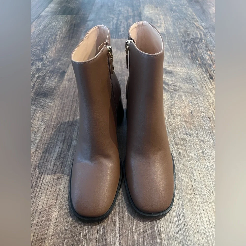 Coach Tan Ankle Booties - Picture 1 of 5